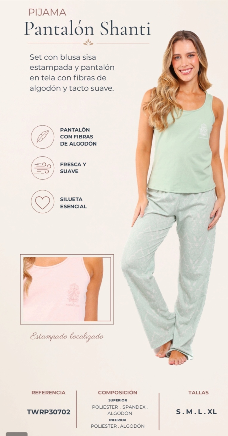 Pijama de Mujer Pantalón Shanti