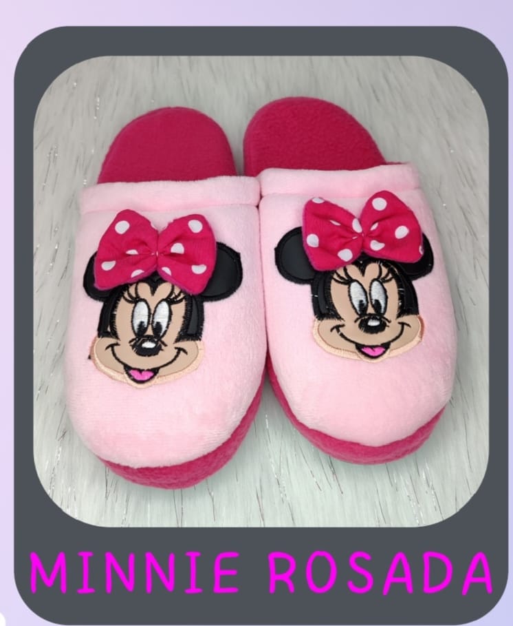 Pantuflas Minnie Rosada