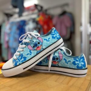 Tenis de Mujer Stitch Azul con Cordones