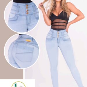 Jean de Mujer Azul Hielo Push Up