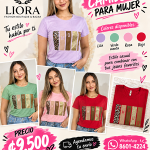 Camiseta Casual Premium para Mujer