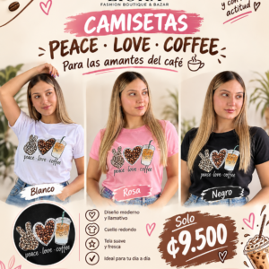 Camiseta Coffee and Love para Mujer